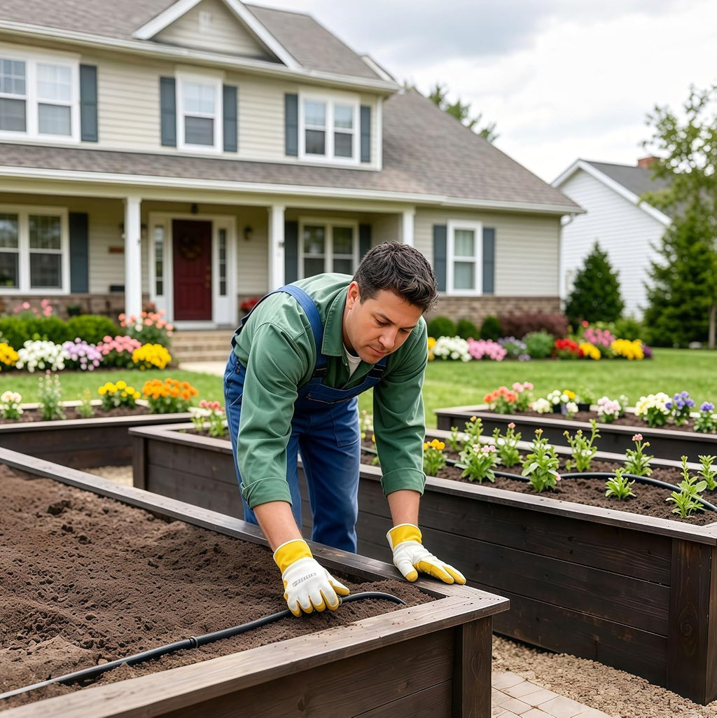 1/2 Inch Drip Irrigation Tubing, 75ft Main Line Tubing Hose for Irrigation System, Garden Beds, Vegetable Gardens, PVC