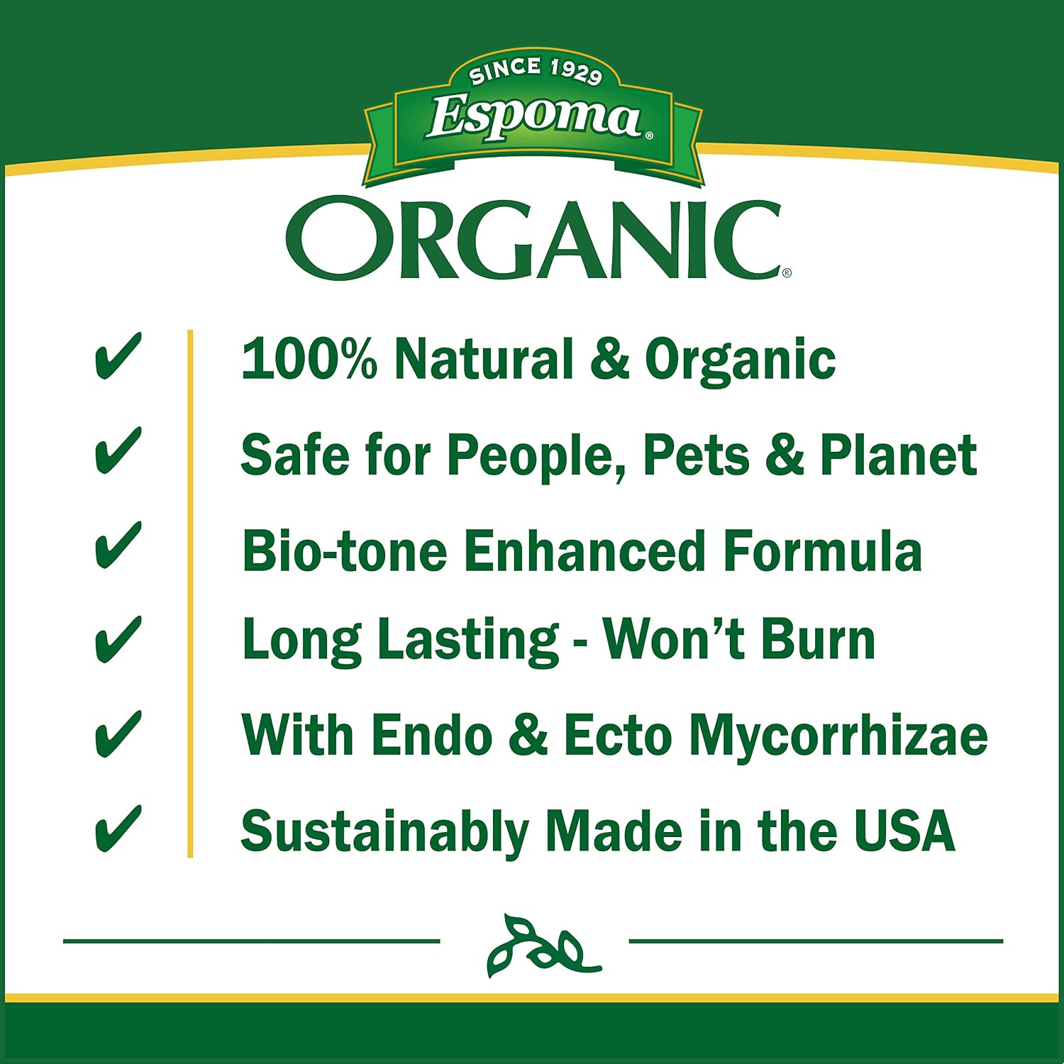 Espoma Organic Bio-Tone Starter Plus 4-3-3 Natural & Organic Food with Both Endo & Ecto Mycorrhizae; 8 lb. Bag; The