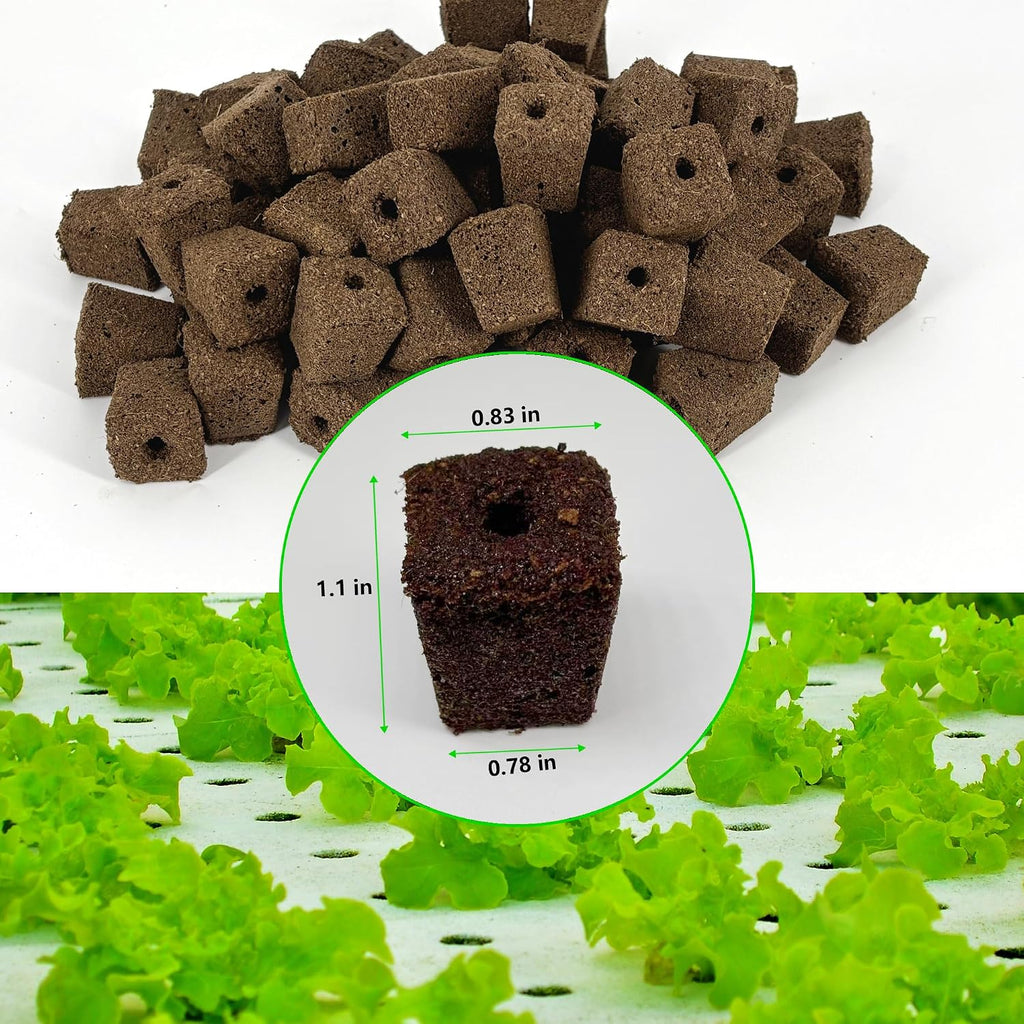 80Pcs Hydroponic Grow Sponges and 40Pcs Grow Baskets for Hydroponics Growing System，Ideal for NFT Systems，Seedling
