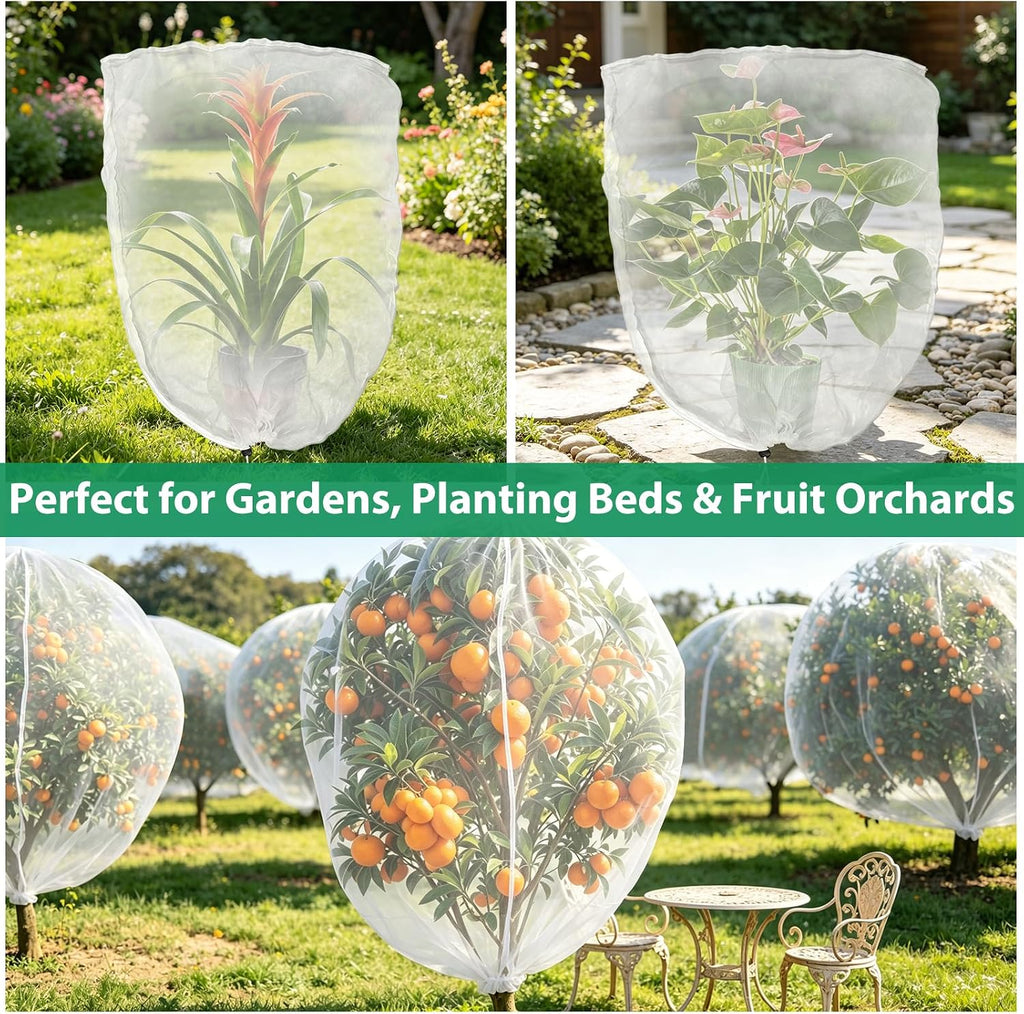 Bird Netting for Garden Protection, 2 Pack 7.21Ft x 5.9Ft Garden Netting | Reusable Fruit Tree Netting, Blueberry