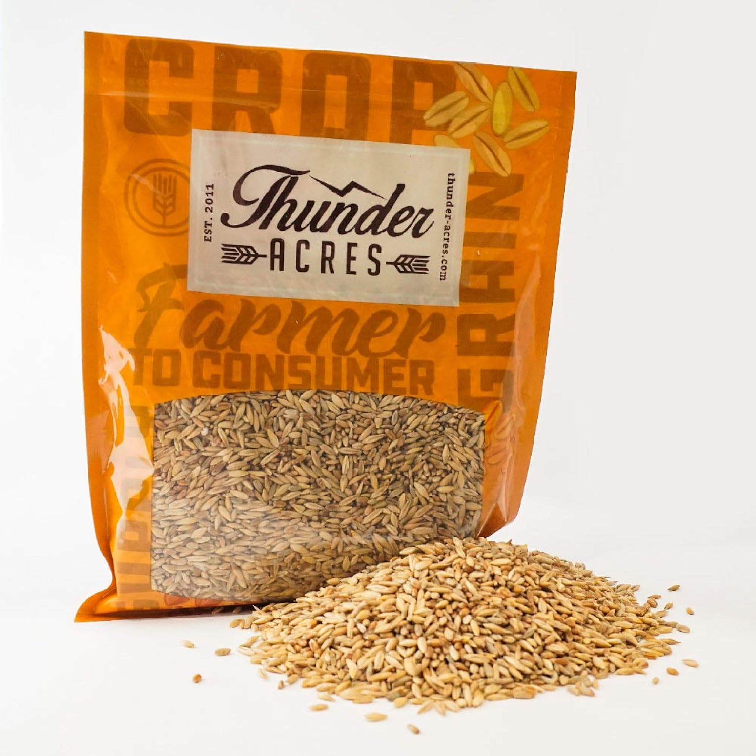 Cat Grass Blend - Wheat, Barley, Oats, and Rye Seed Mix - Non-GMO - Certified Organic - Bonus CAT Toy (10 LB)