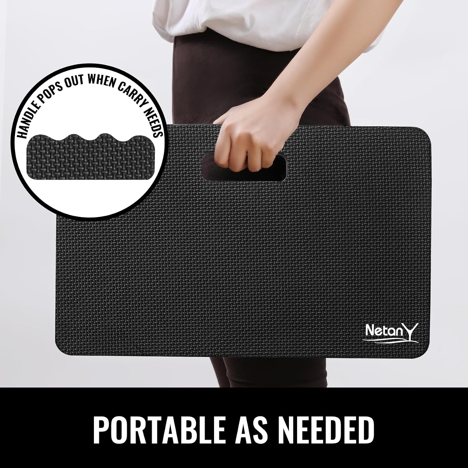 NETANY 2 Pack Extra Thick Kneeling Pad for Gardening, Comfortable Knee Pad Cushion, Extra Large Foam Kneeler Mat for