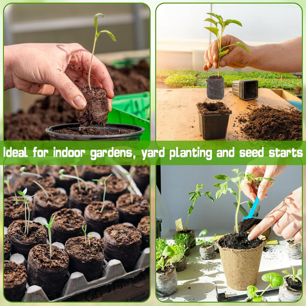 Peat Pellets for Seed Starting, 200 Pcs 30mm Seed Starter Soil Pods | Easy Transplant & High Expansion, Ideal Seedling