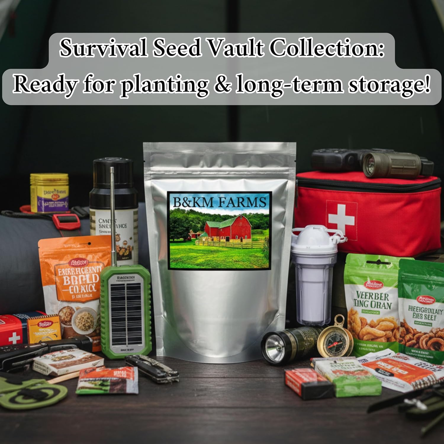 B&KM Farms Regional Garden Starter Kit – 37 Heirloom Varieties, 36,000+ Seeds – Non-GMO Vegetable & Herb Seeds for Deep