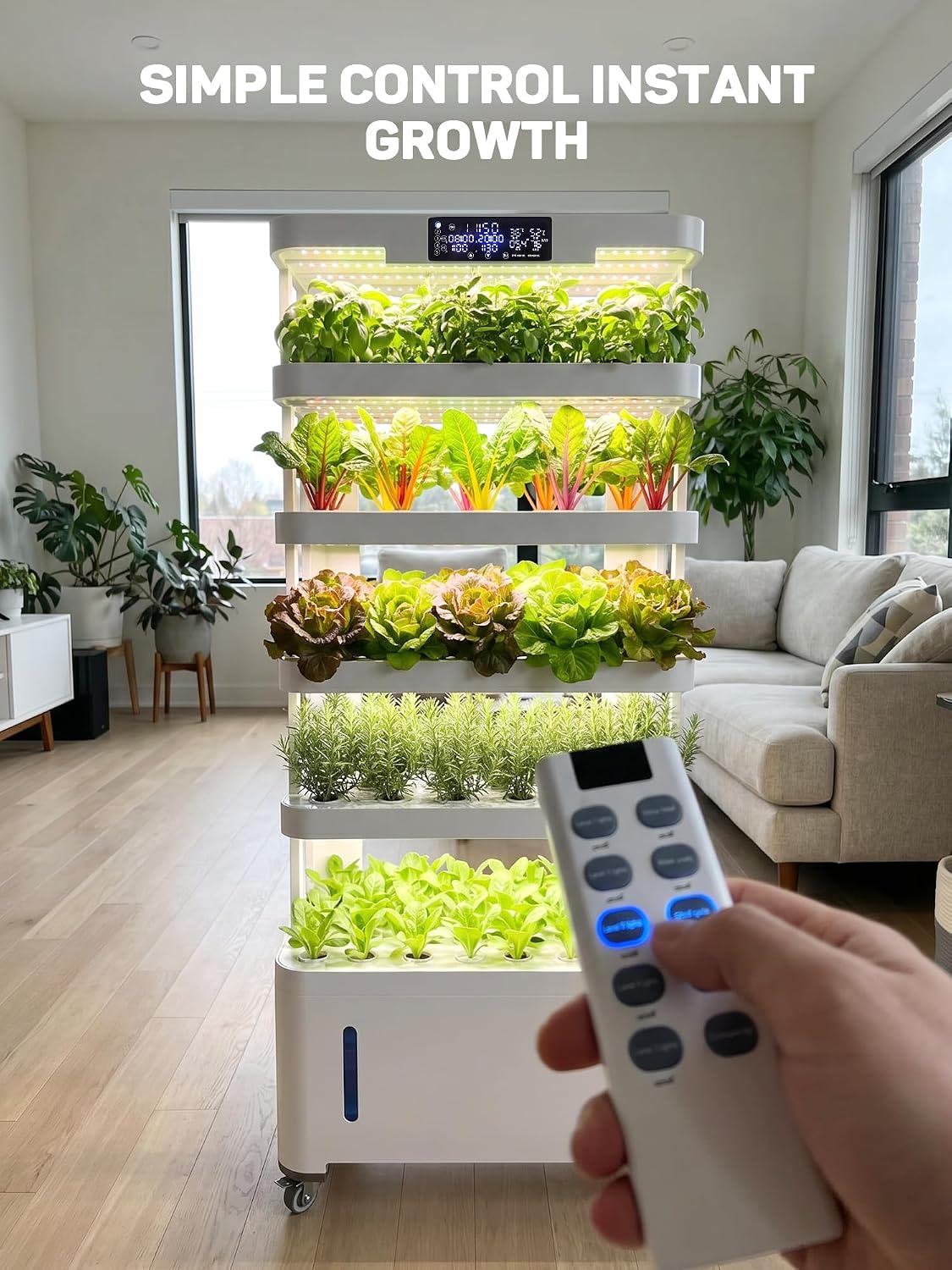Large Hydroponics Growing System, 148-Pod Vertica Hydroponic Tower Garden | Smart Climate Control, Full-Spectrum Grow