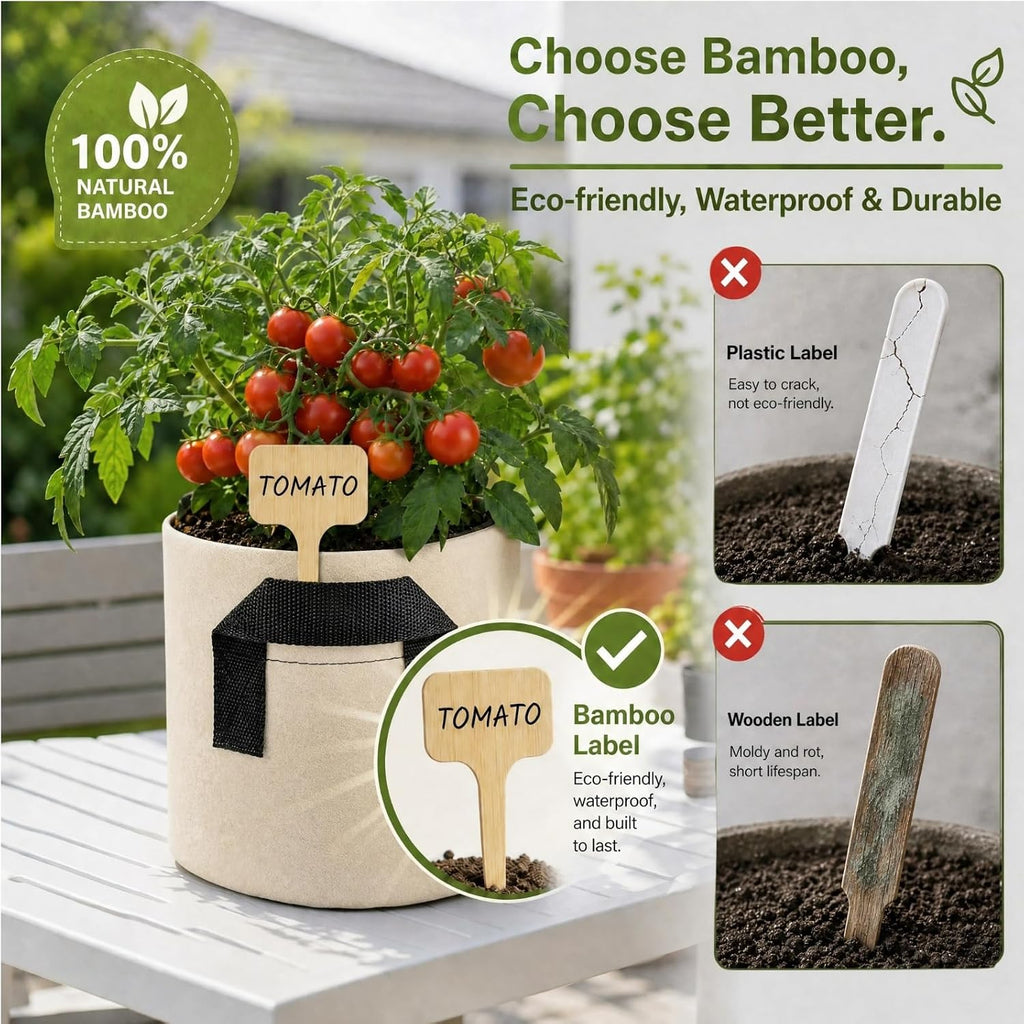7 Gallon Grow Bags 5-Pack, 300G Thick Fabric Pots, Reinforced Handles | Reflective Heat,Breathable Planting Bags,5