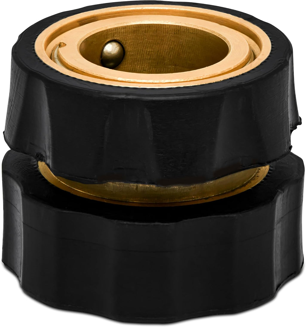 Brass Leak Resistant Garden Quick Connect & Disconnect Water Hose End Fittings, Female & Male Quick Release 3/4 Inch