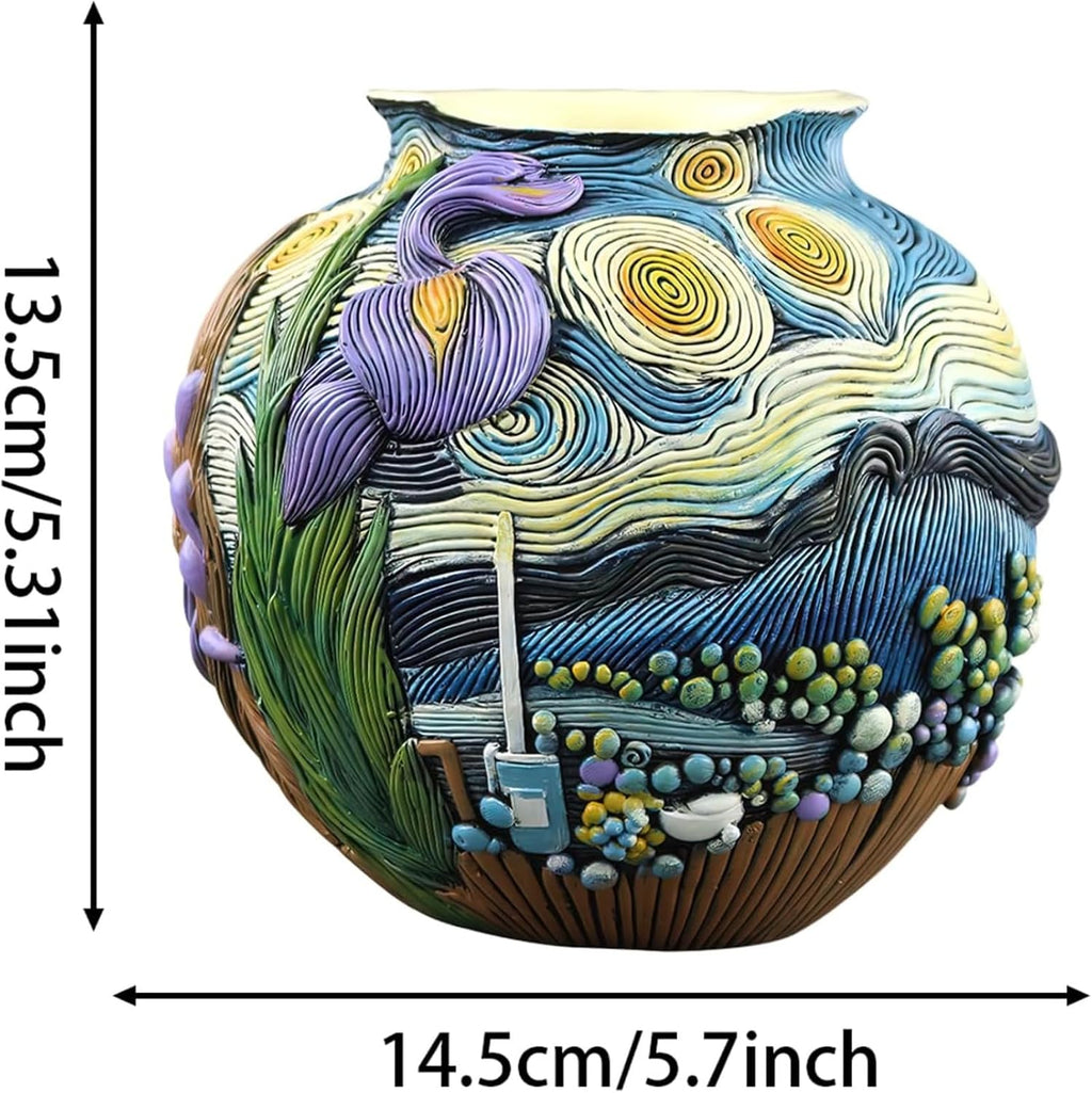 Starry Night Vase Plant Pot Unique Planters for Indoor Plants and Outdoor Plants - Unique Plant Pots and Vases for Home