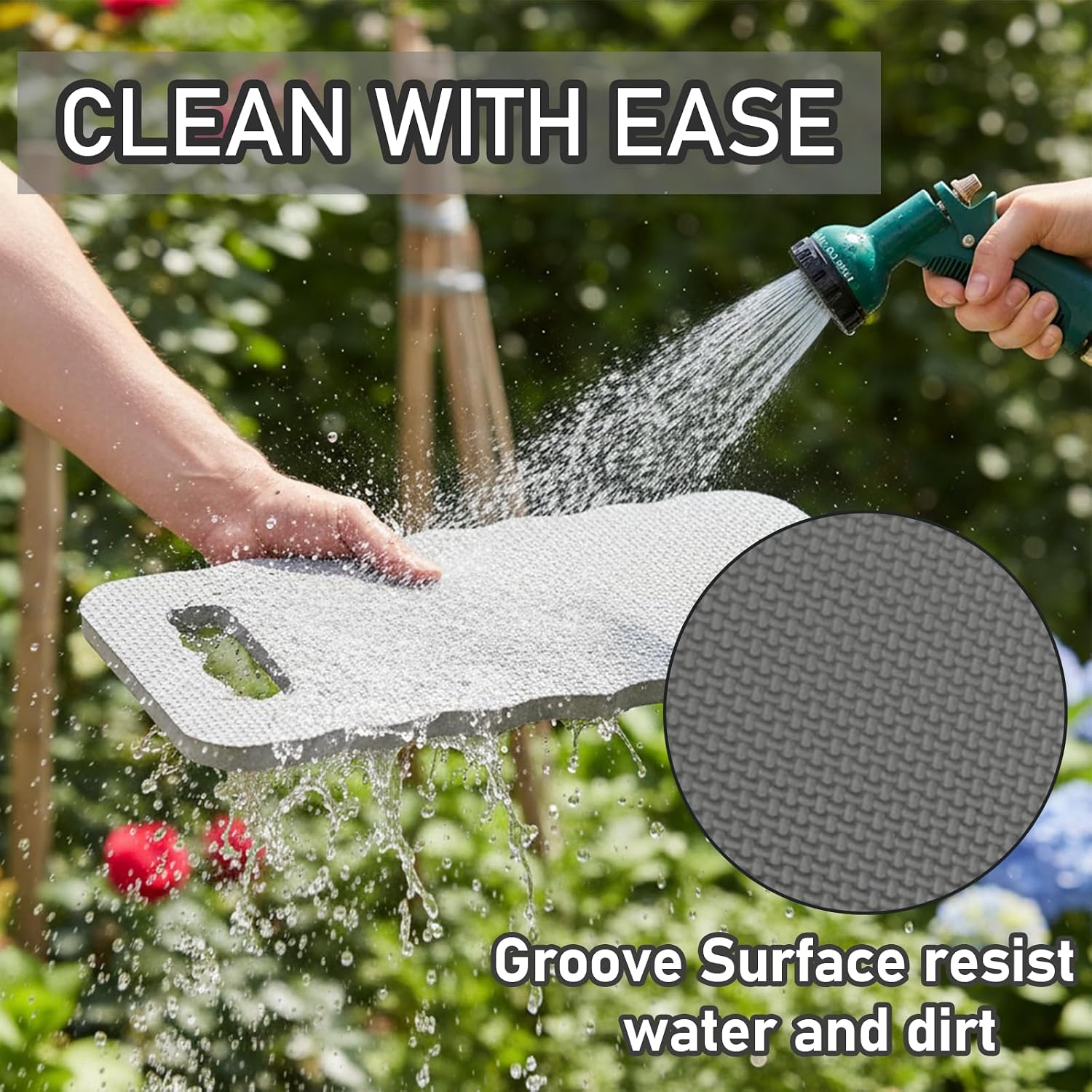 20 Pcs Garden Kneeling Pad, 15.4 x 6.7 Inch, Grey | Waterproof, Comfortable Foam kneeling pad, Stain Resistant, for