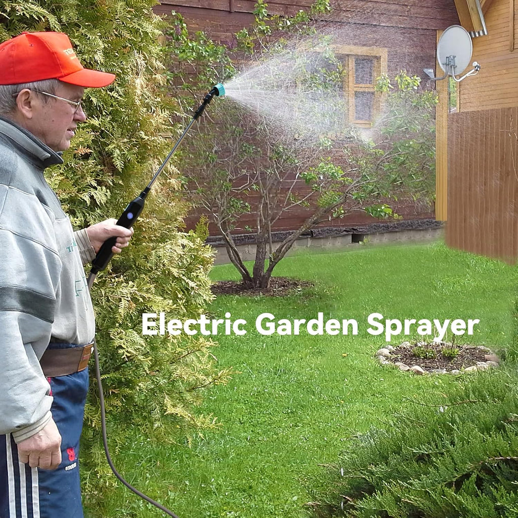TOOVEM Electric Garden Sprayer, Portable Battery Powered Watering Wand | Electric Garden Sprayer, Portable Battery
