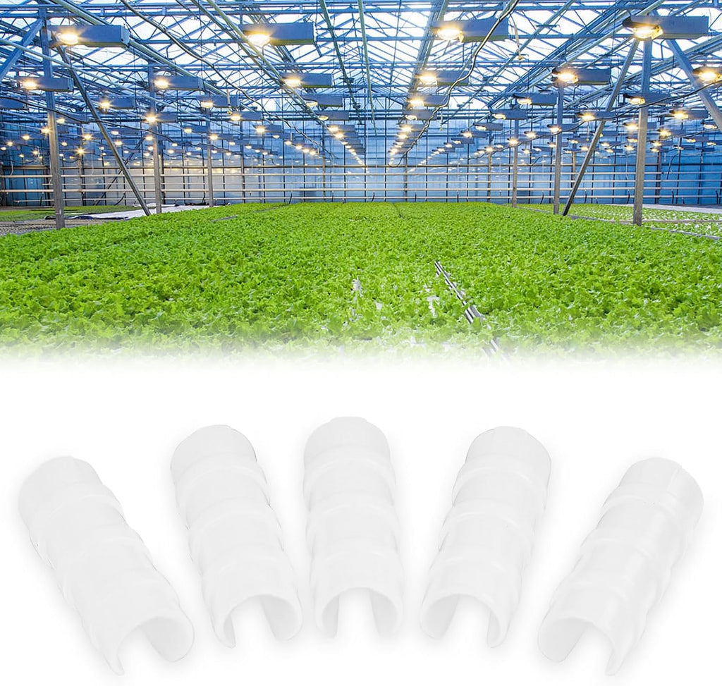 80PCS 1/2 inch PVC Greenhouse Clips Plastic Greenhouse Clamps | Plastic Clamps Garden Buildings Tube Clips for PVC Pipe
