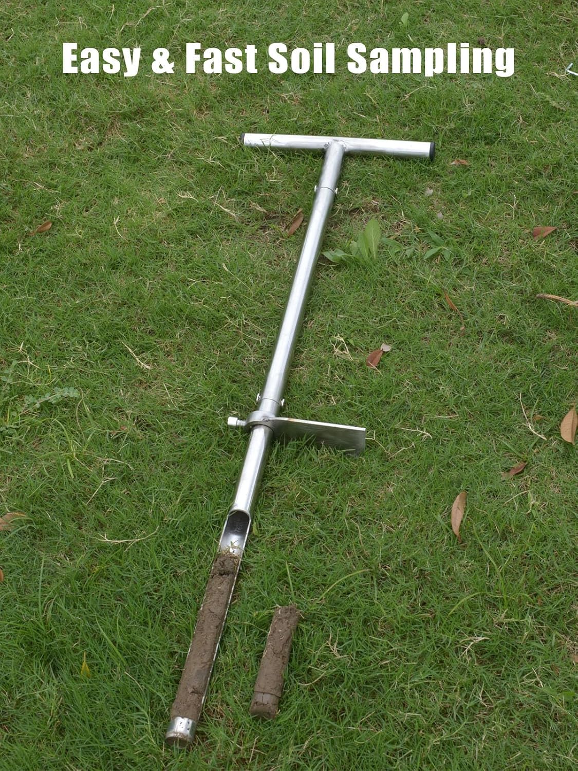 Soil Probe 36 Inches, Soil Sample Probe Stainless Steel, Soil Sampler Probes Rod for Soil Sampling, Soil Test Kit for