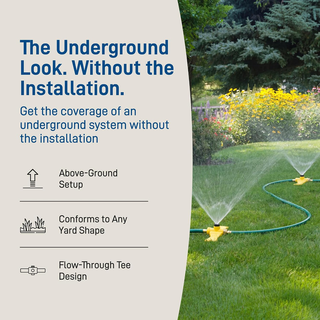 Orbit Port-A-Rain Above-Ground Sprinkler System, Green - 58092