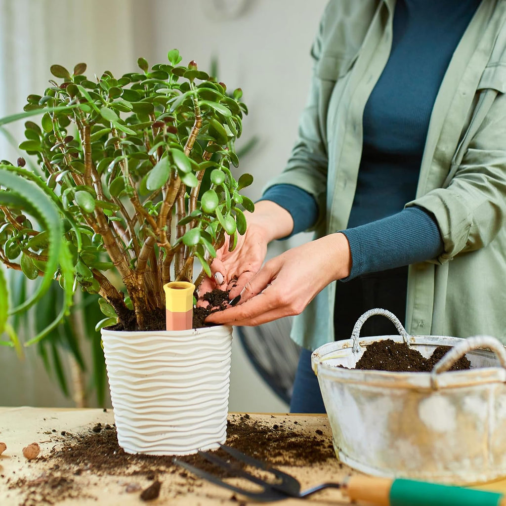 16 Pcs Terracotta Watering Spikes Colorful Automatic Self Watering Stakes Slow Release Vacation Plant Waterer Devices