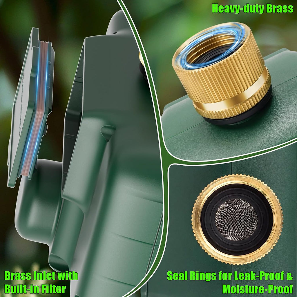 Water Timer for Outdoor Garden Hose, Sprinkler Timer for Garden | Faucet with Auto/Manual/Rain Delay Mode, Sprinkler