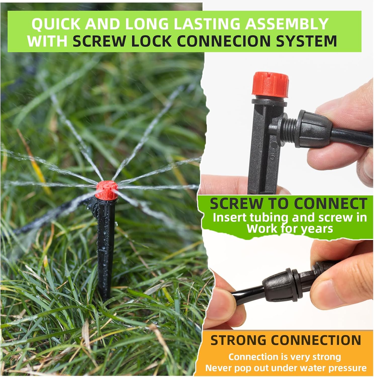 233FT Drip Irrigation System with Timer for Garden Kit Automatic Irrigation Equipment Lock Fittings Micro Drip 360