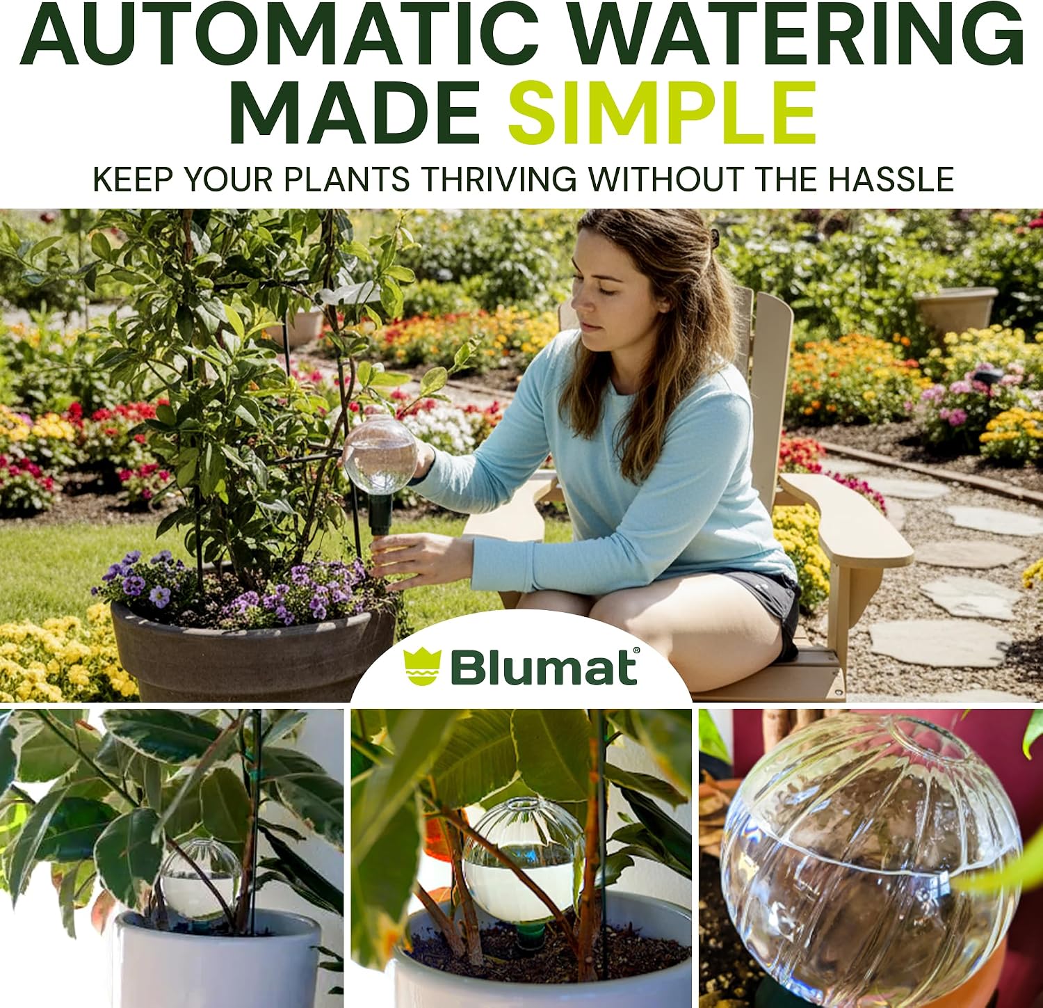 Blumat Clear Globe 3-Pack