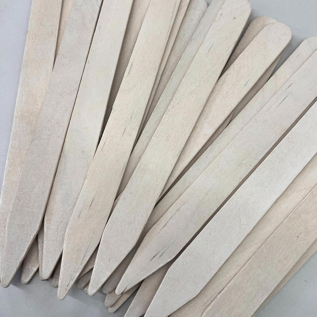 100% Natural Wood Plant Markers - 12 Inches Tall - for Field and Garden Use - Eco-Friendly & Sustainable Plant