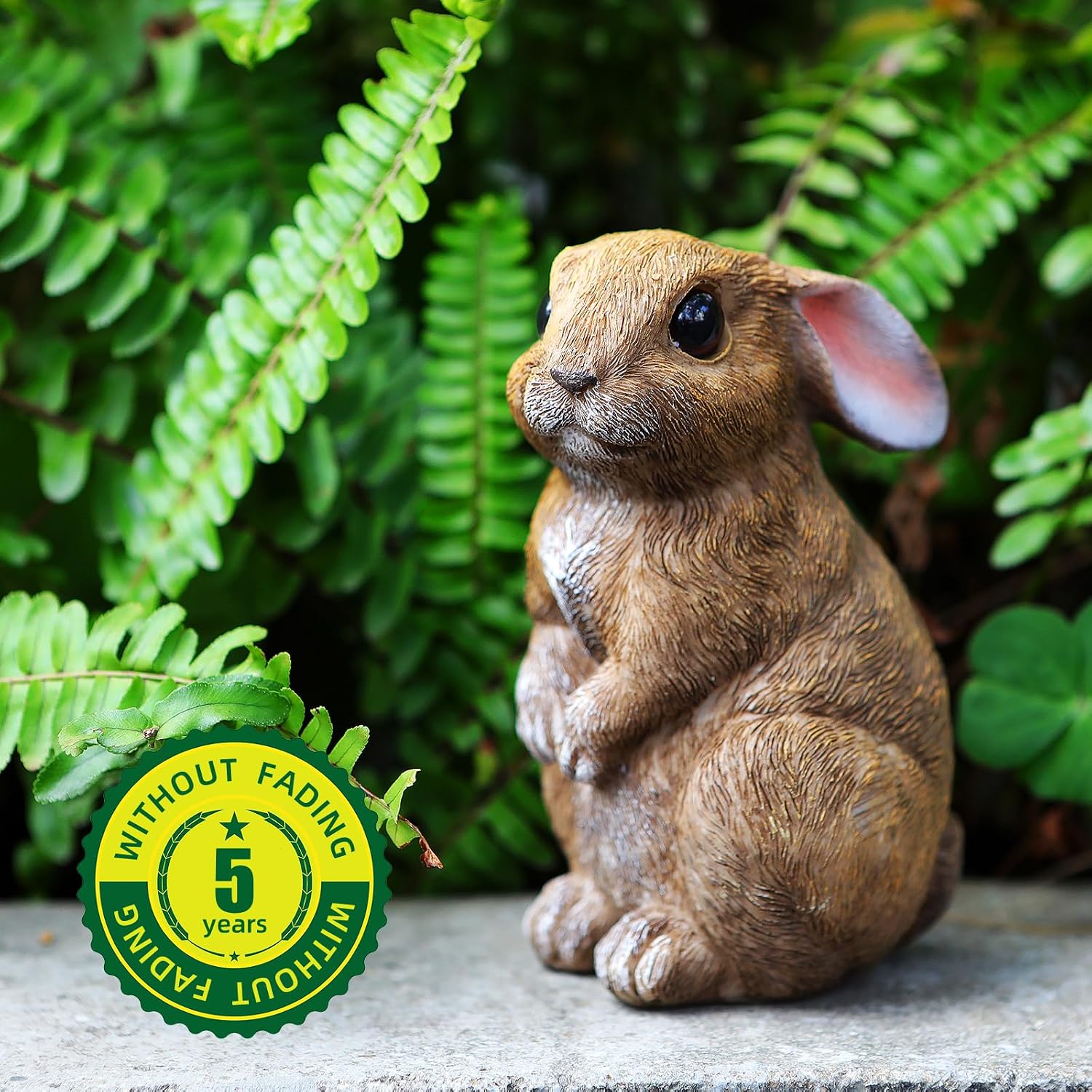 Bunny Decor Set of 3 Resin Easter Garden Statues Outdoor Indoor Home Yard | Easter Rabbit Figurines for Flower Bed