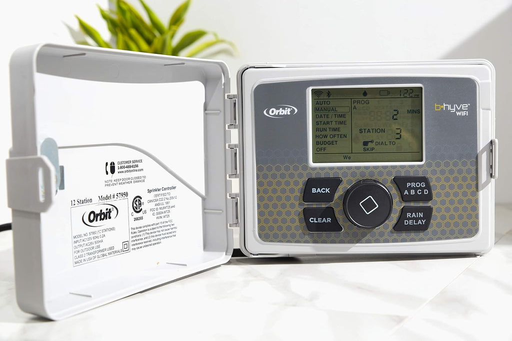 Orbit B-hyve Smart Indoor/Outdoor Sprinkler Controller - 6-Zone - App Controlled Smart Controller with Custom