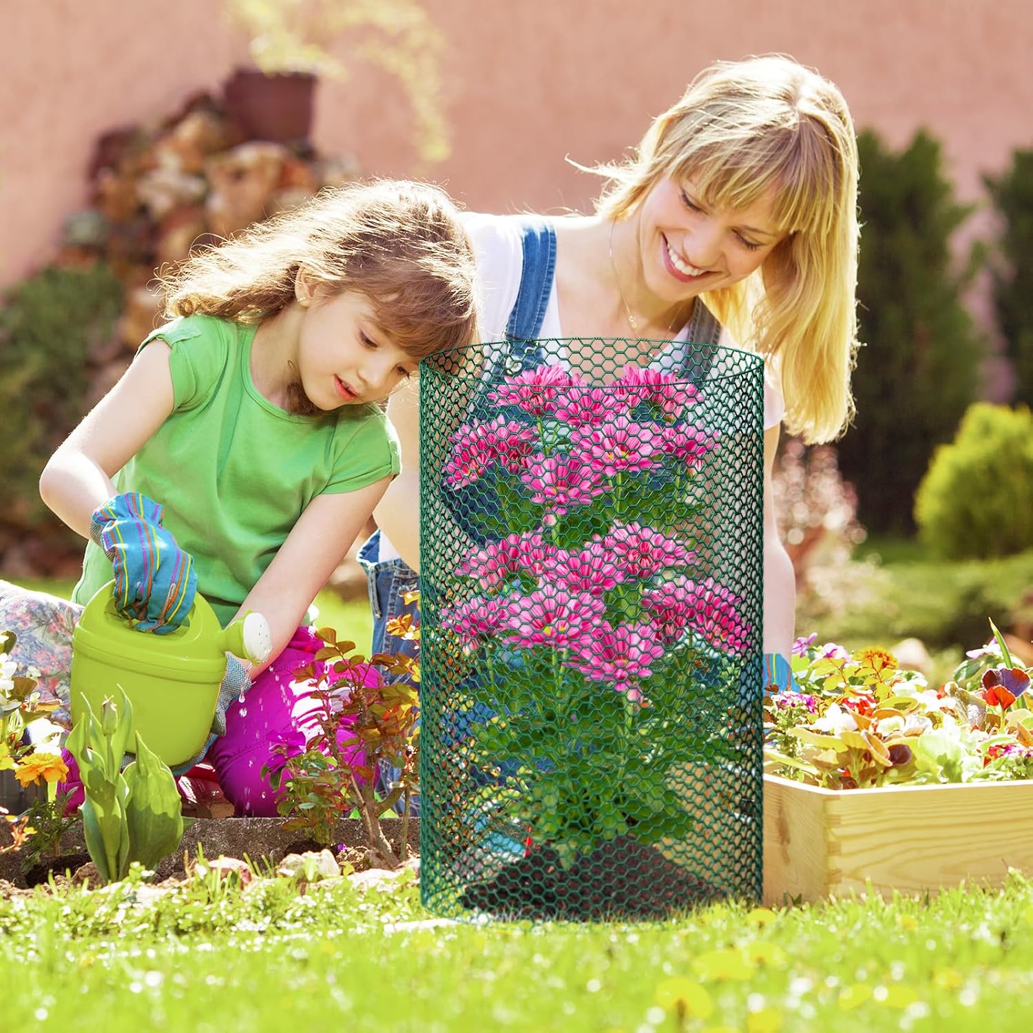 32.8ftx24In Plant Protectors from Animals,Plant Cages for Outdoor Plants | Wire Plant Protector Cage,Wire Plant