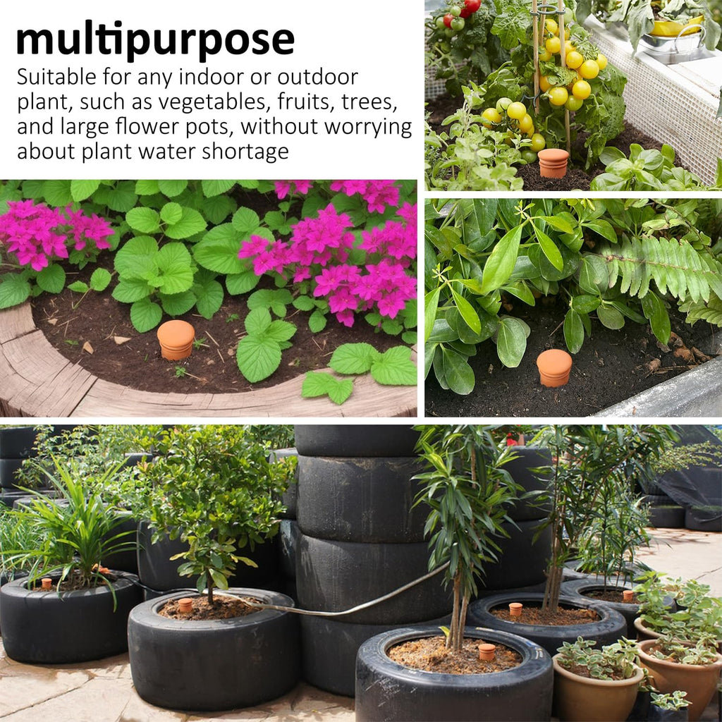Large 3.3L Terracotta Watering Pots Ollas Self Watering Planter Watering System 10inch-Simple Irrigation Peripheral