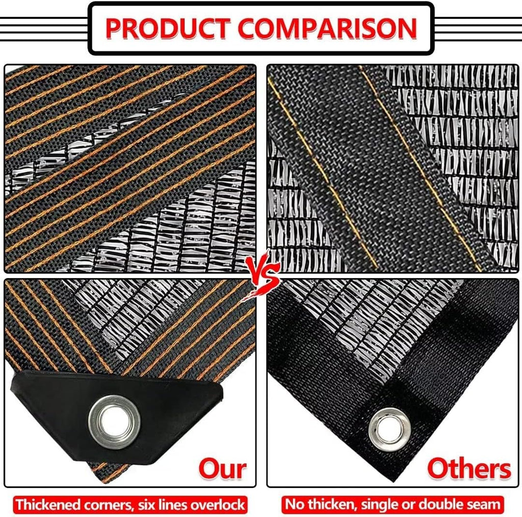 Shade Cloth for Plants Greenhouse, 40-50% Sunblock Shade Sails -for Outdoor Garden Pergola Patio Lawn Plant Sun