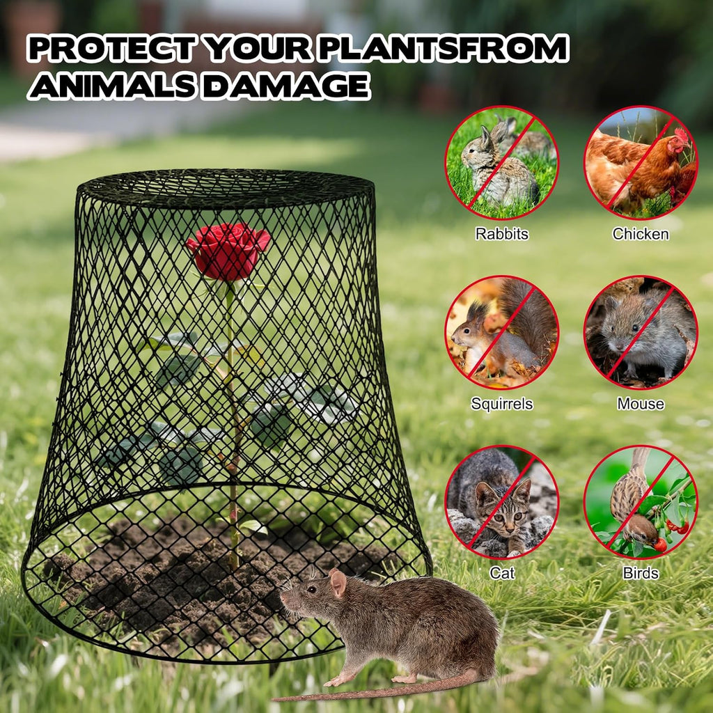 15 Sets of Chicken Wire Cloche Plant Covers Garden Netting, Heavy Duty Chicken Wire Plant Covers Protectors from