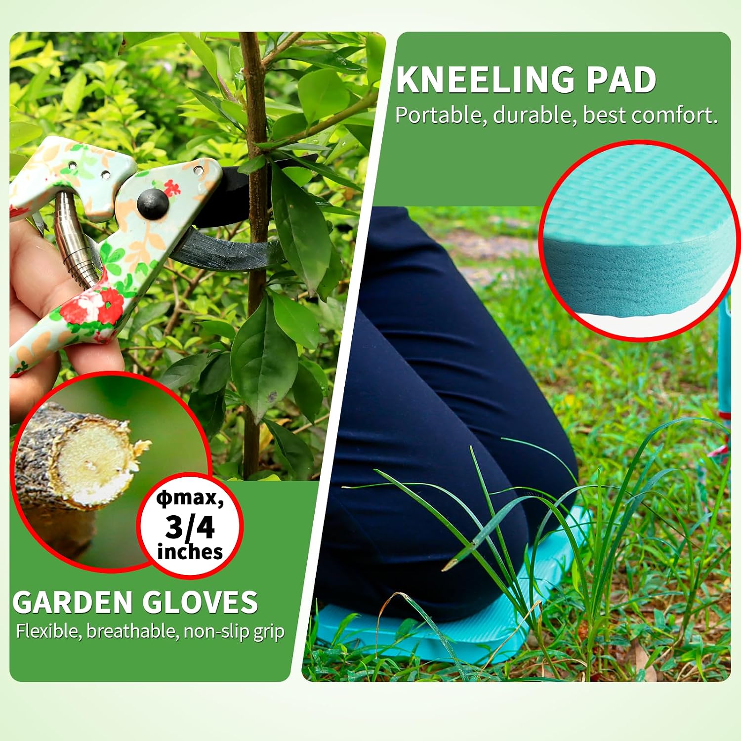 Garden Tools Set WANCHI 10 Piece Heavy Duty Floral Garden Tool Set Gardening Gifts for Women Men Birthday Rust-Proof