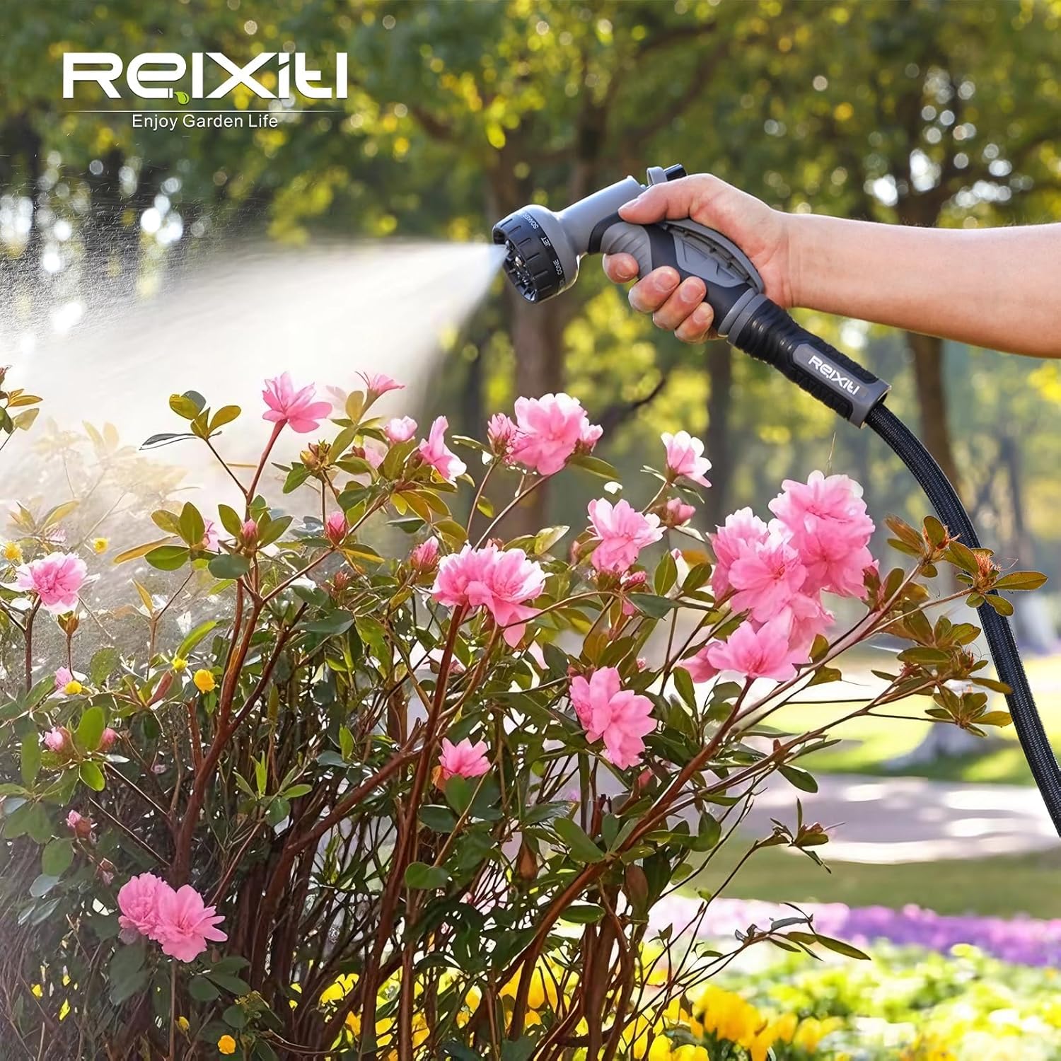 Garden Hose, Ultra Lightweight Water Hose 50FT | Felxible, 10 Function Sprayer, Leak proof, Pressure Resistant for