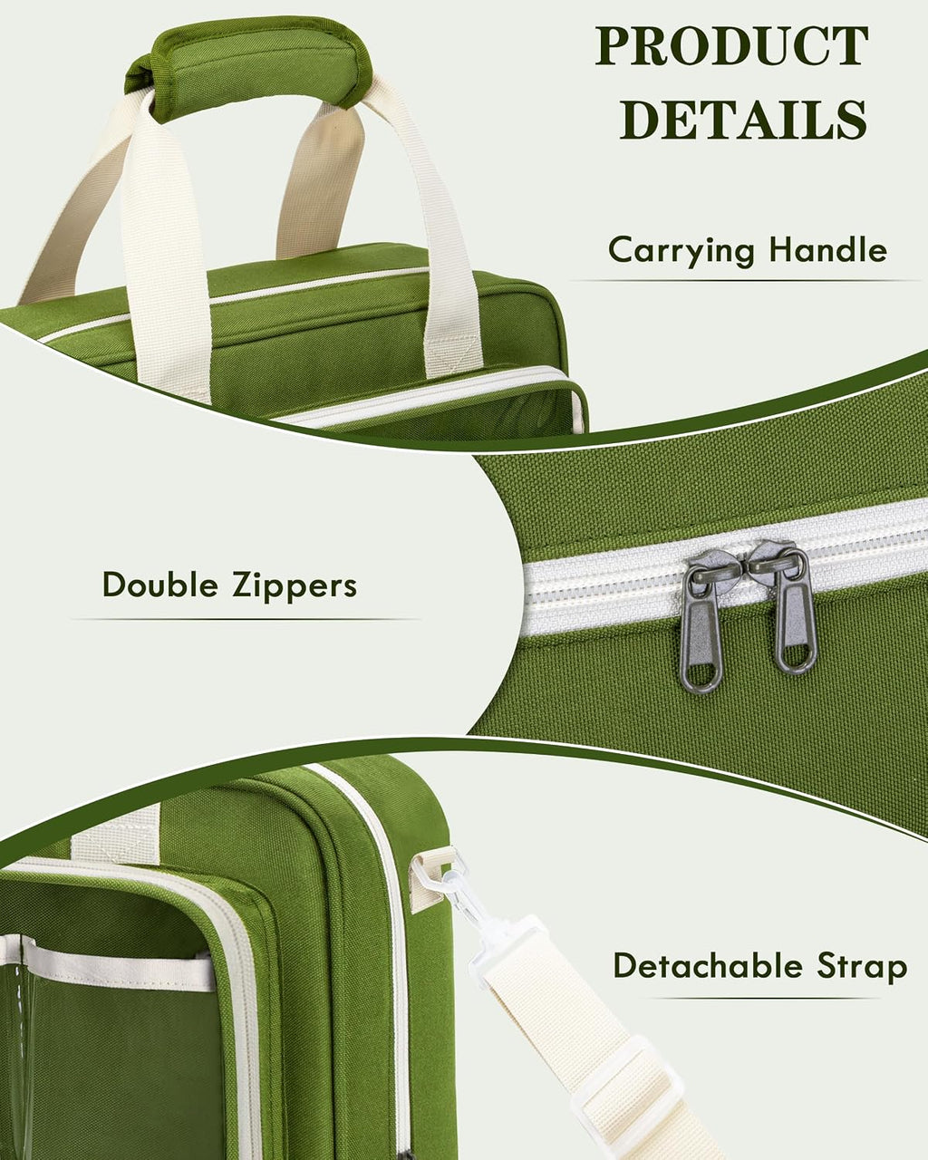 Seed Storage Organizer Binder, Seed Packet Organizer Bag, Green | 20 Paper Seed Envelopes, 25 Pack of Sheet Protectors