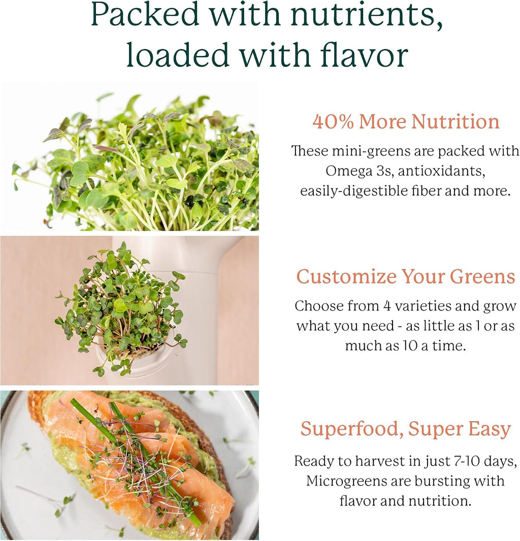 Gardyn Complete Microgreens Growing Kit - Indoor Herb Garden | Indoor hydroponics growing system nursery seed starter