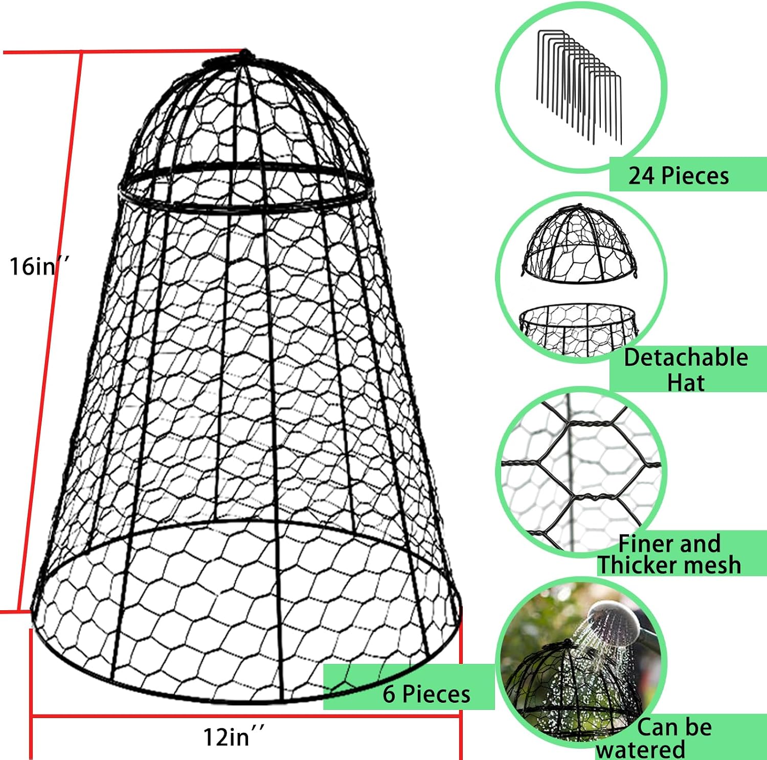 Garden Cloches for Plants Extra Large Sapbontchi Garden Cloche Chicken Wire Cloche for Plants Cages Cover Plant