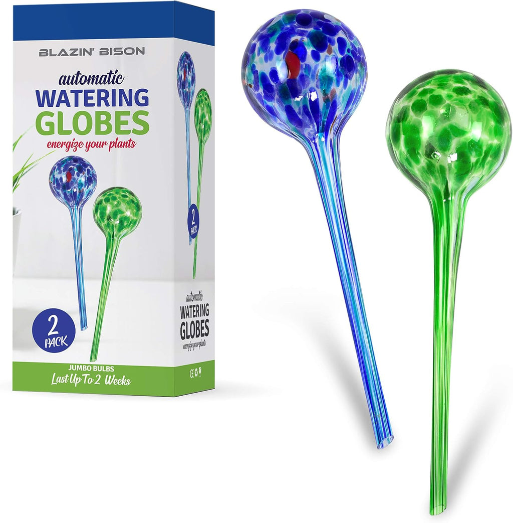 Blazin Automatic Irrigation Drippers Extra Large | Watering Globes for Indoor Plants | House Plant Water Bulb | Up to