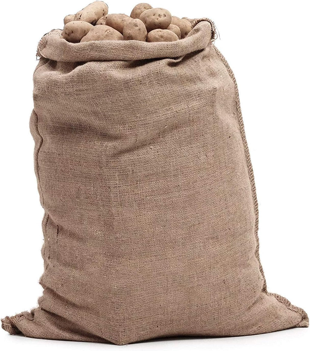 6 PCS 40 x 24 Inch Burlap Bags, Large Burlap Storage Sacks for Gardening, Potato Sack Race Bags for Potato Grow Bag