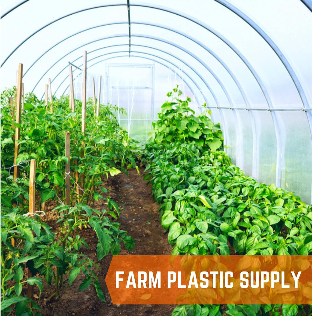 Farm Plastic Supply - Greenhouse Clamp 20 Pack - (3" Long x 3/4" Wide) - White ABS Clamps for Greenhouse, ABS Clips