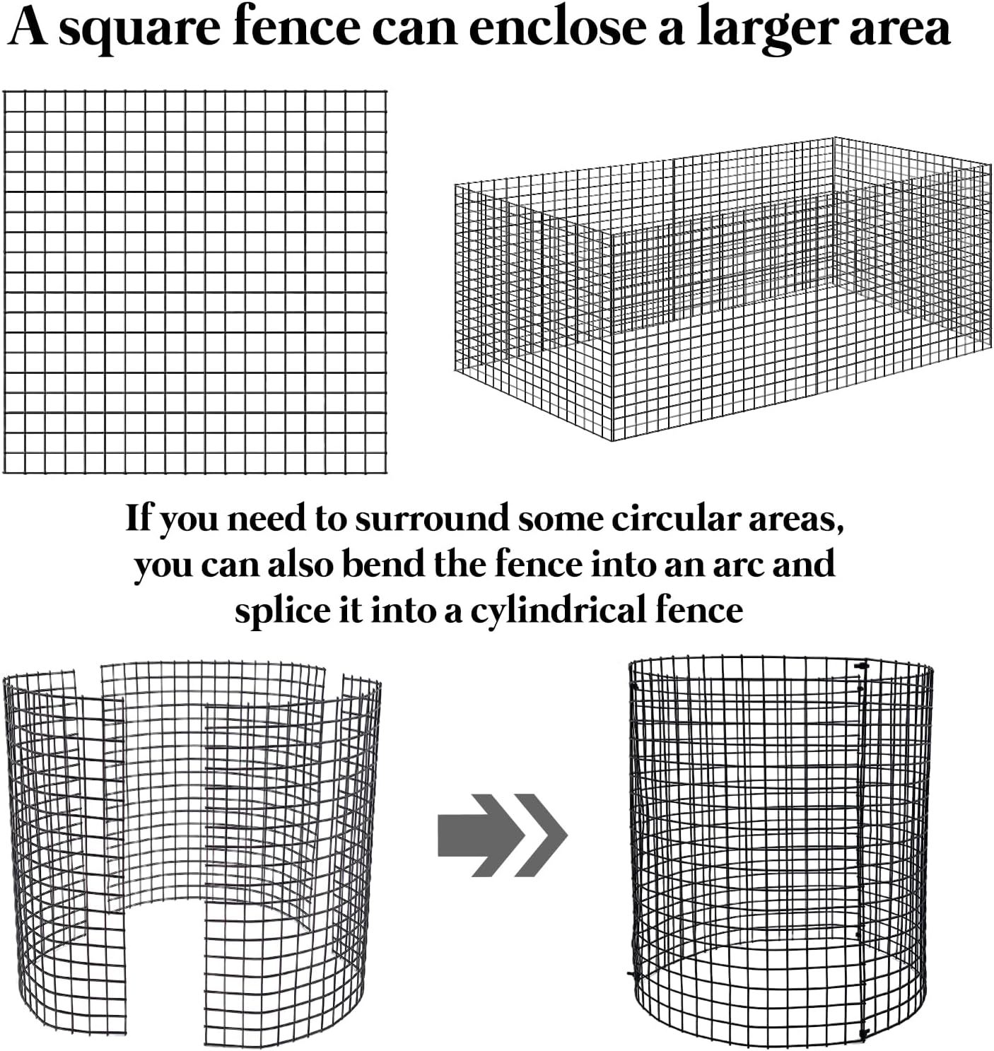 30 PCS Round Plant Protector from Animals, 12 Pack 12'' x 12'' Metal Plant Cages，30Pcs Metal Mesh to Keep Animals Out