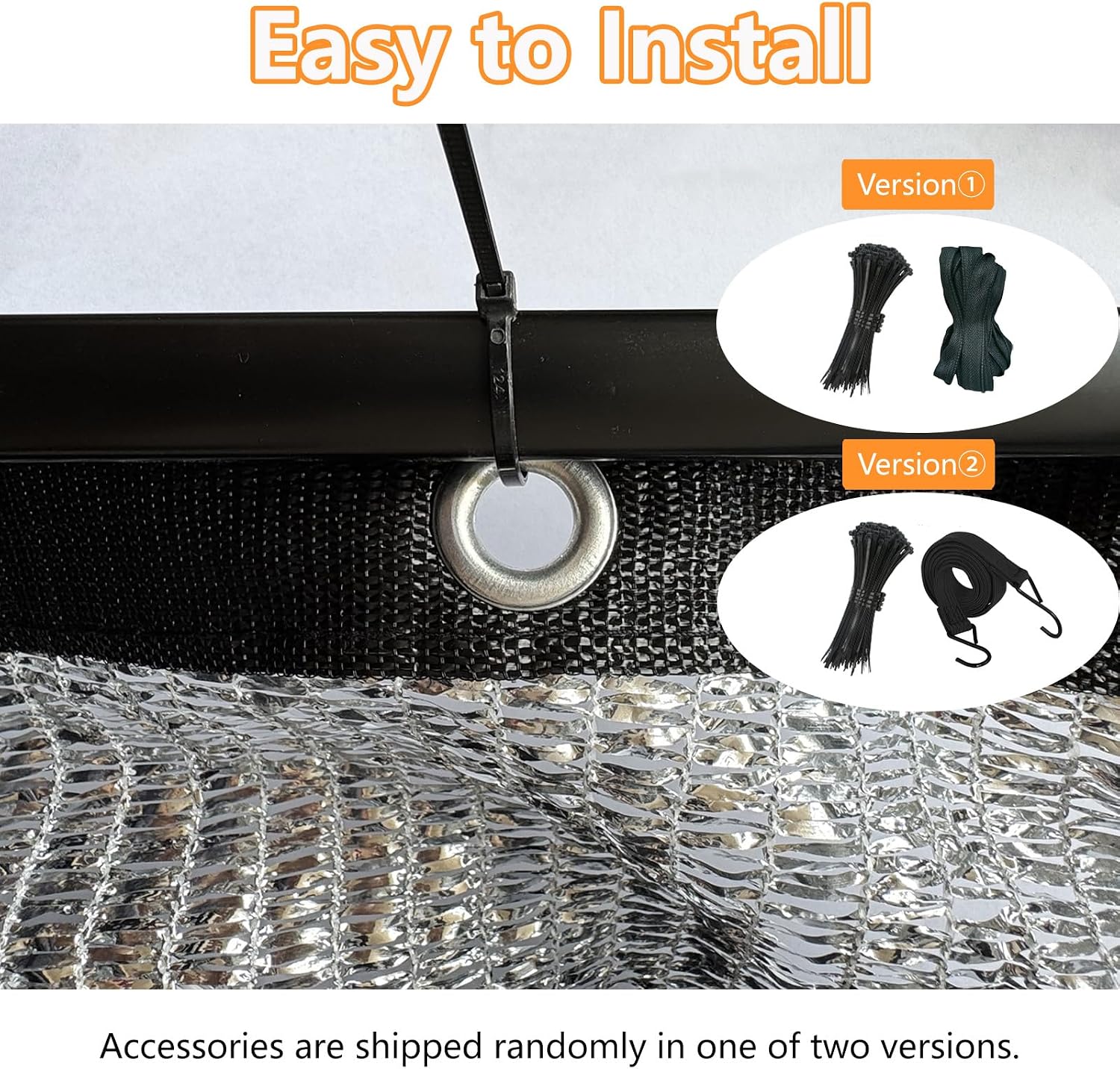 POYEE 10x20ft 85% Aluminet Shade Cloth | Reflective Sun Shade Cover with Grommets for Garden, Car, Chicken Coop, Dog