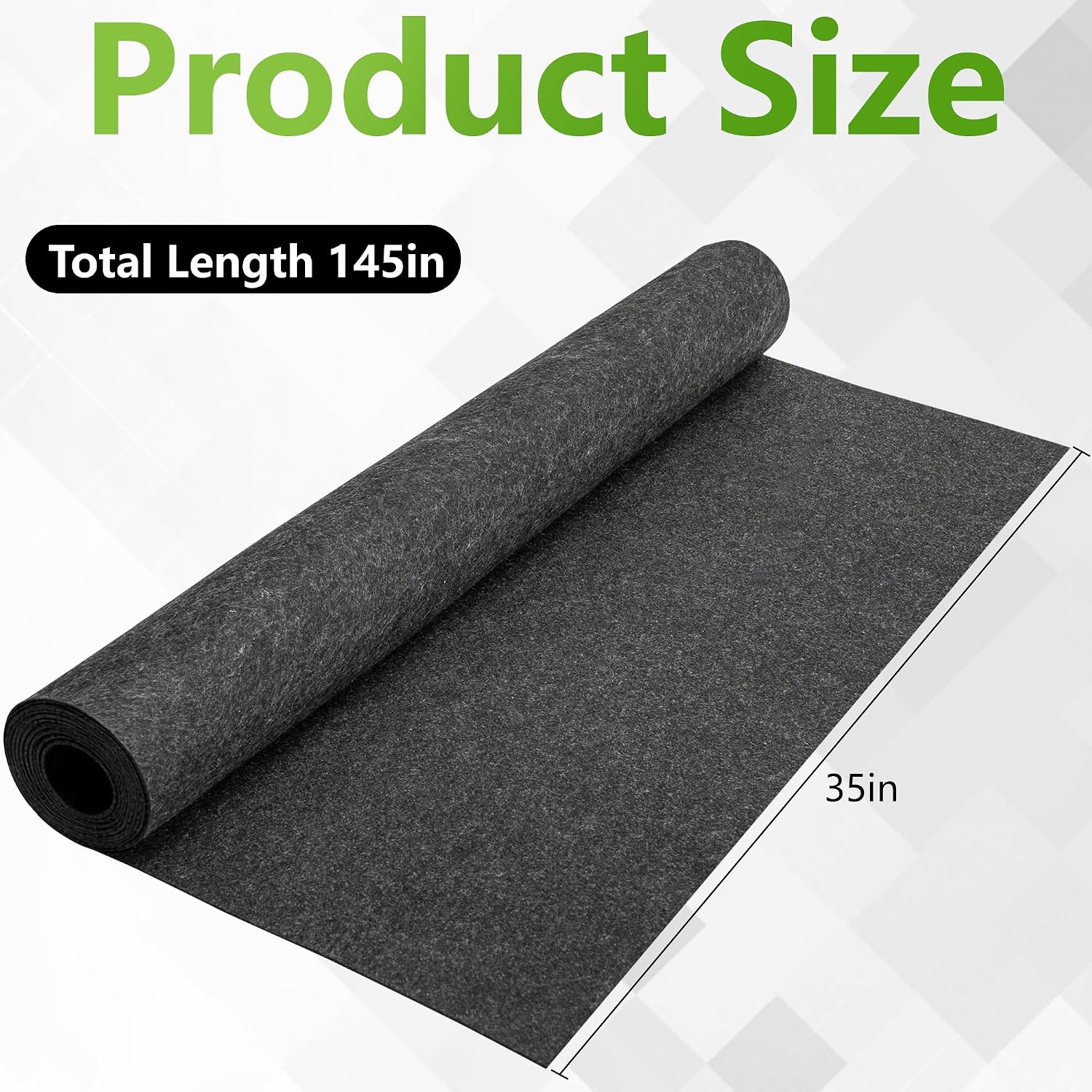 Adnee 145 x 35 Inch Automatic Plant Watering Mat-3mm Thick Self Watering Capillary Mat-Felt Plant Water Wicking Mat for
