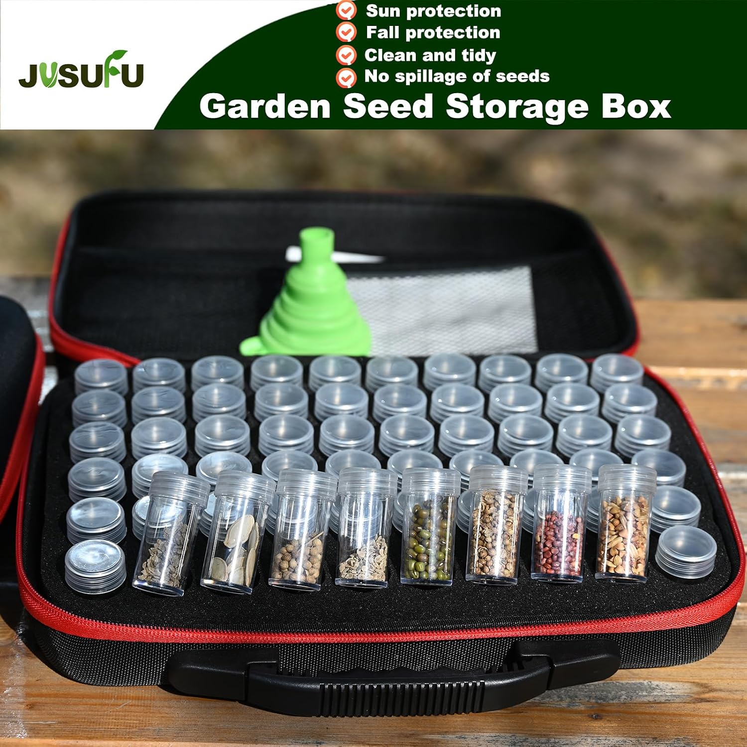 Seed Organizer Storage Box | 60 Slots Seed Organizer For Categorizing And Storing Seed (seed not included)