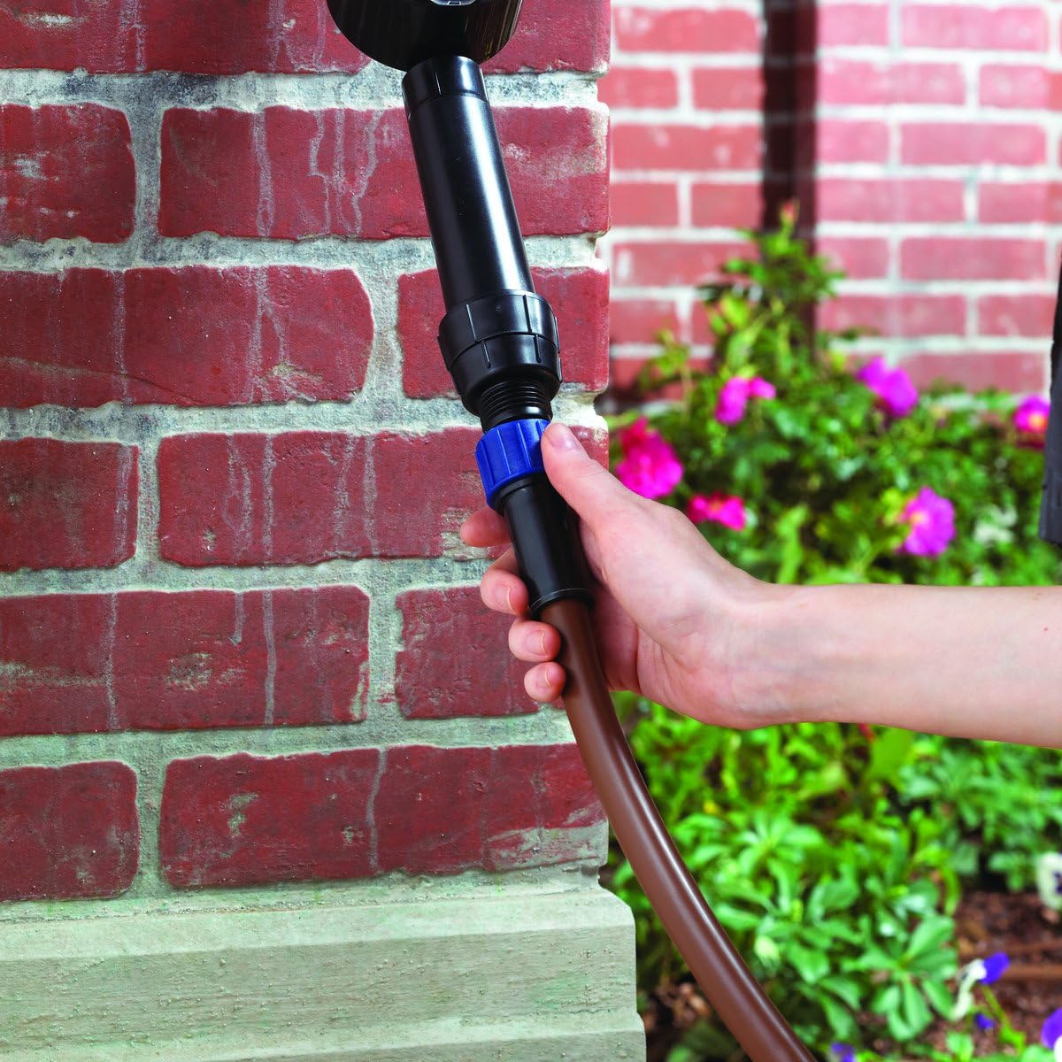 Raindrip SDFSTH1P Automatic Drip Irrigation Watering Kit with Timer for Flowers, Shrubs, and Trees, Waters up to 10