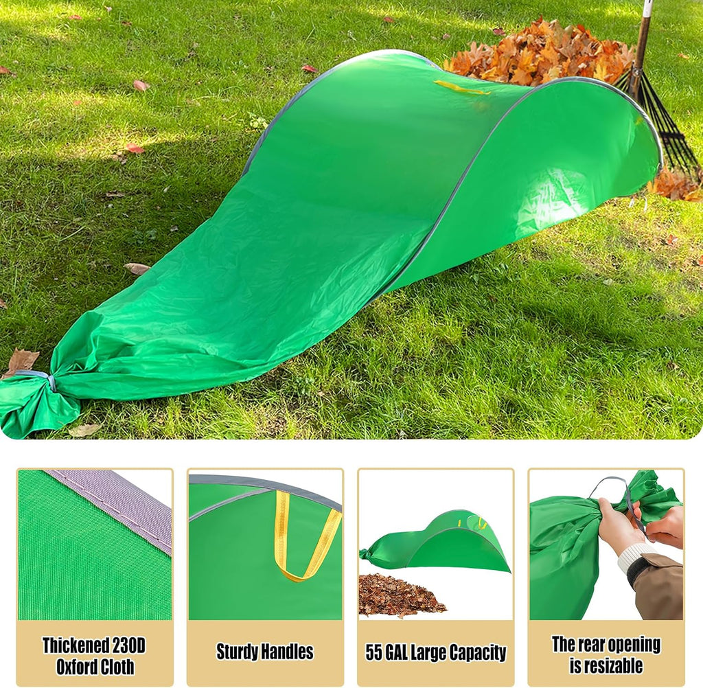 UQM Leaf Collector, Portable Pop Up Leaf Bags, Foldable Leaf Pick Up Tools | Foldable Leaf Pick Up Tools, Reusable Yard
