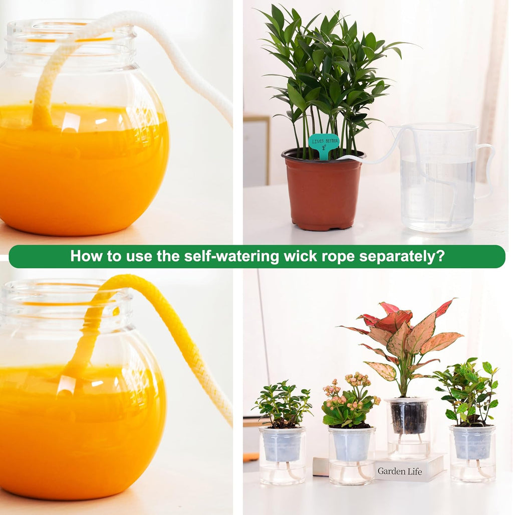 8 Pack 13 inch Self Watering Base for Fabric Grow Bag, Self-watering Plastic Elevated Plant Saucer Stand, Automatic
