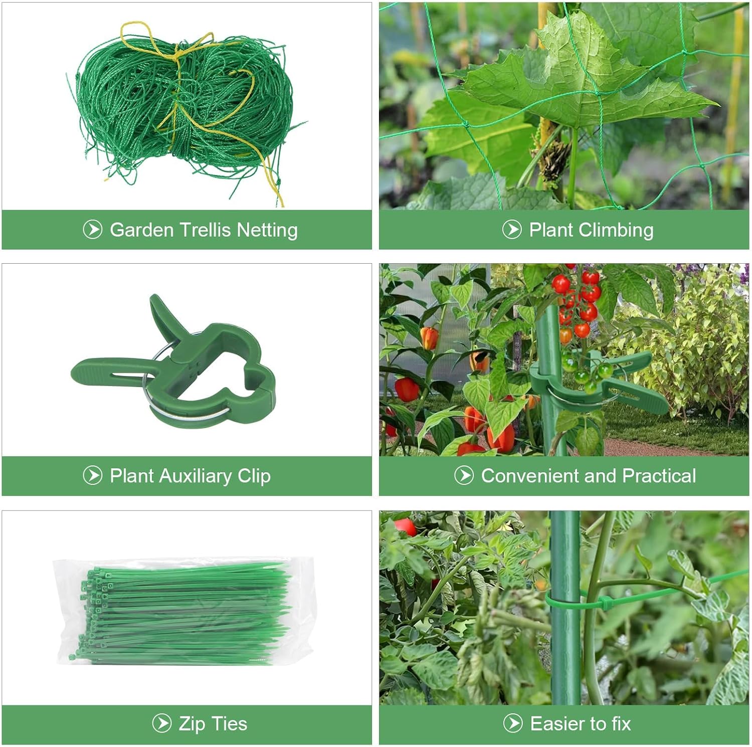 2PCS Cucumber Trellis for Climbing Plants Outdoor, Garden Trellis for Raised Bed Garden,Vegetable Grow Supports with