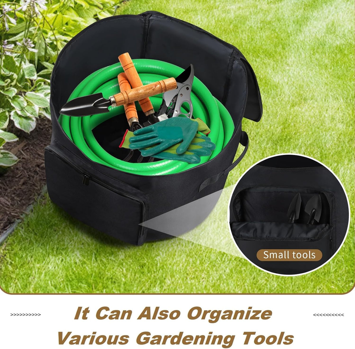 Garden Hose Holder storage bag, Hose pot protection bag, Storage bag for Garden tools, RV Hose Storage Bag, water hose