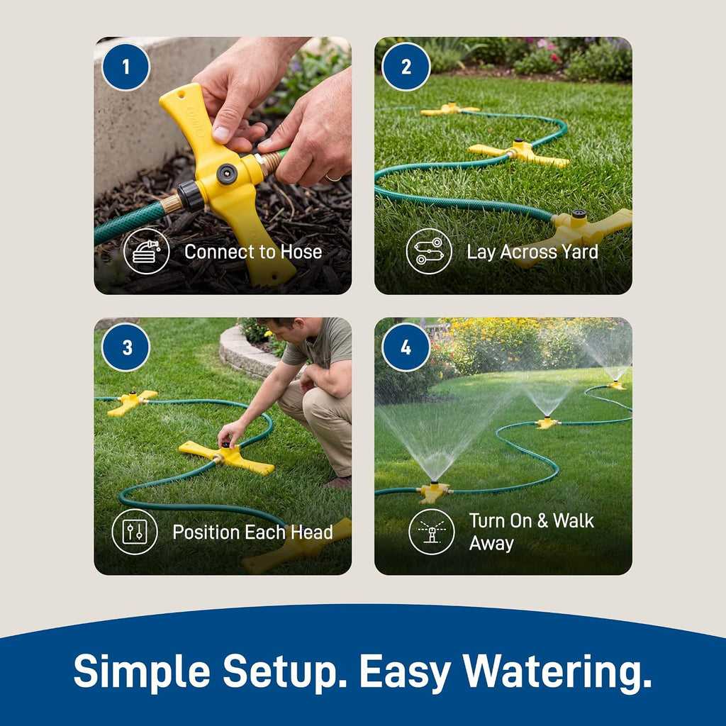 Orbit Port-A-Rain Above-Ground Sprinkler System, Green - 58092