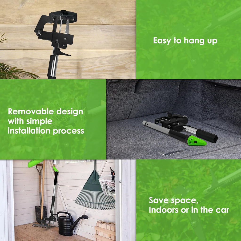 ORIENTOOLS Weed Puller, Stand Up Weed Puller, 32 to 41 inch Long Handle, Upgrade Detachable Telescopic Handle Garden