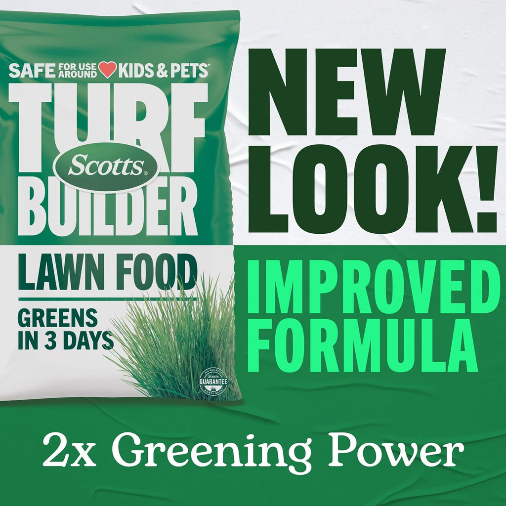 Scotts Turf Builder Lawn Food, 15.8 lbs. | 38-0-4 Granular Fertilizer for All Grass Types, Covers up to 5,000 sq. ft.
