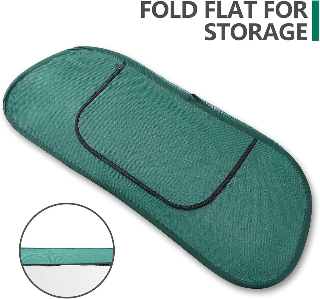 Garden Bed Cover 2 Pack, Mesh Netting Tent, Crop Cage for Raised Bed,- 30% Sunblock Shade Cloth with Metal Anchoring