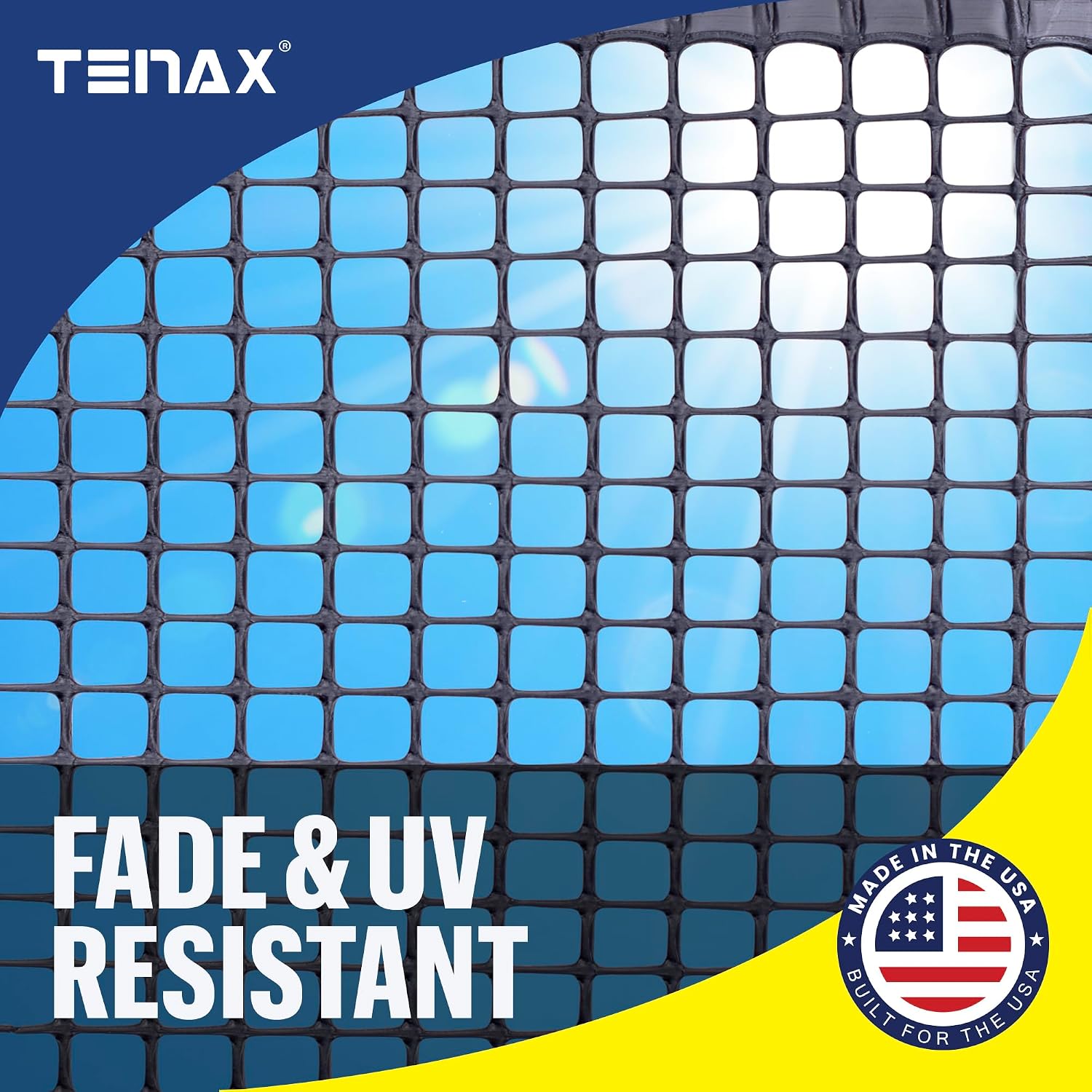 Tenax Garden Netting - Black Plastic Hardware Netting - 3' x 15' - Plastic